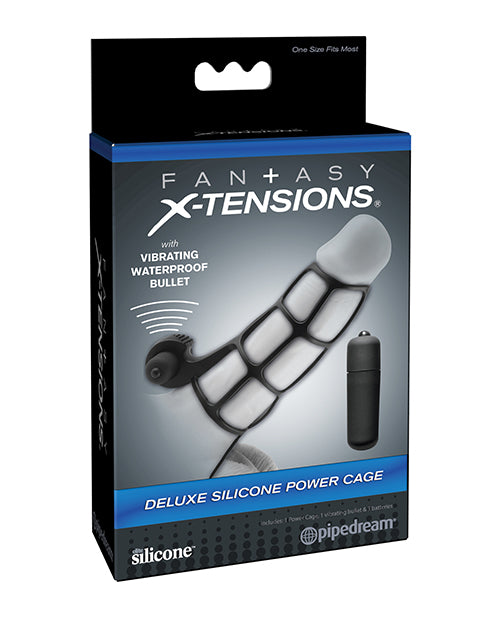 Pipedream Products Fantasy X-tensions Deluxe Silicone Power Cage, Black