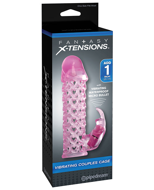 Pipedream Products 414611 Fantasy X-tensions Cage, Pink, Vibrating