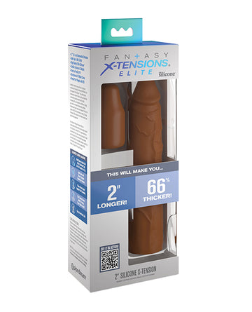 Pipedream Products PD4152-22 Fantasy X-tensions Elite 8" Sleeve, Tan, Silicone