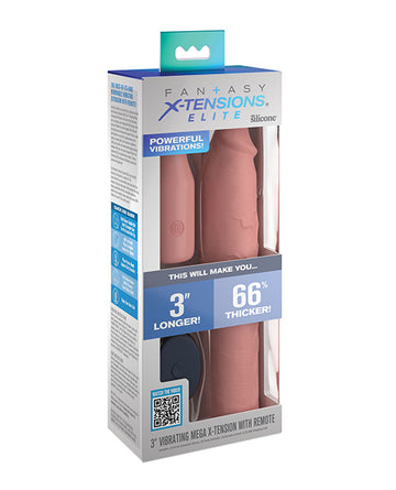 Pipedream Products PD4155-21 Fantasy X-tensions Elite 9" Vibrating Sleeve