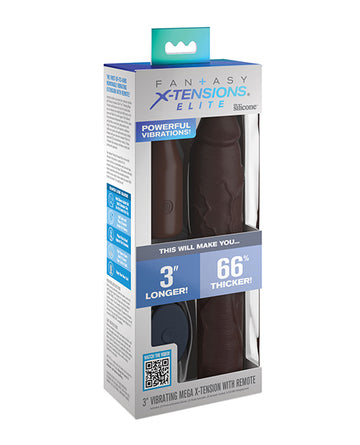 Pipedream Products PD4155-29 Fantasy X-tensions Elite Vibrating Plug - Silicone