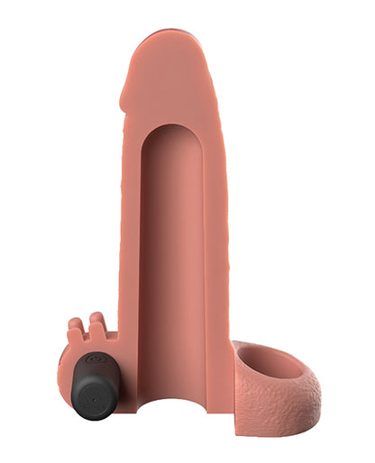 Pipedream Products Fantasy X-Tensions Vibrating Real Feel 2 in. Extension - Ivory