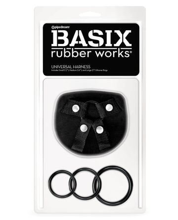 Pipedream Products 432001 Basix Universal Strap-On Harness, Black
