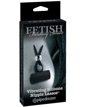 Pipedream Products 446023 Fantasy Vibrating Nipple Lassos, Black Silicone