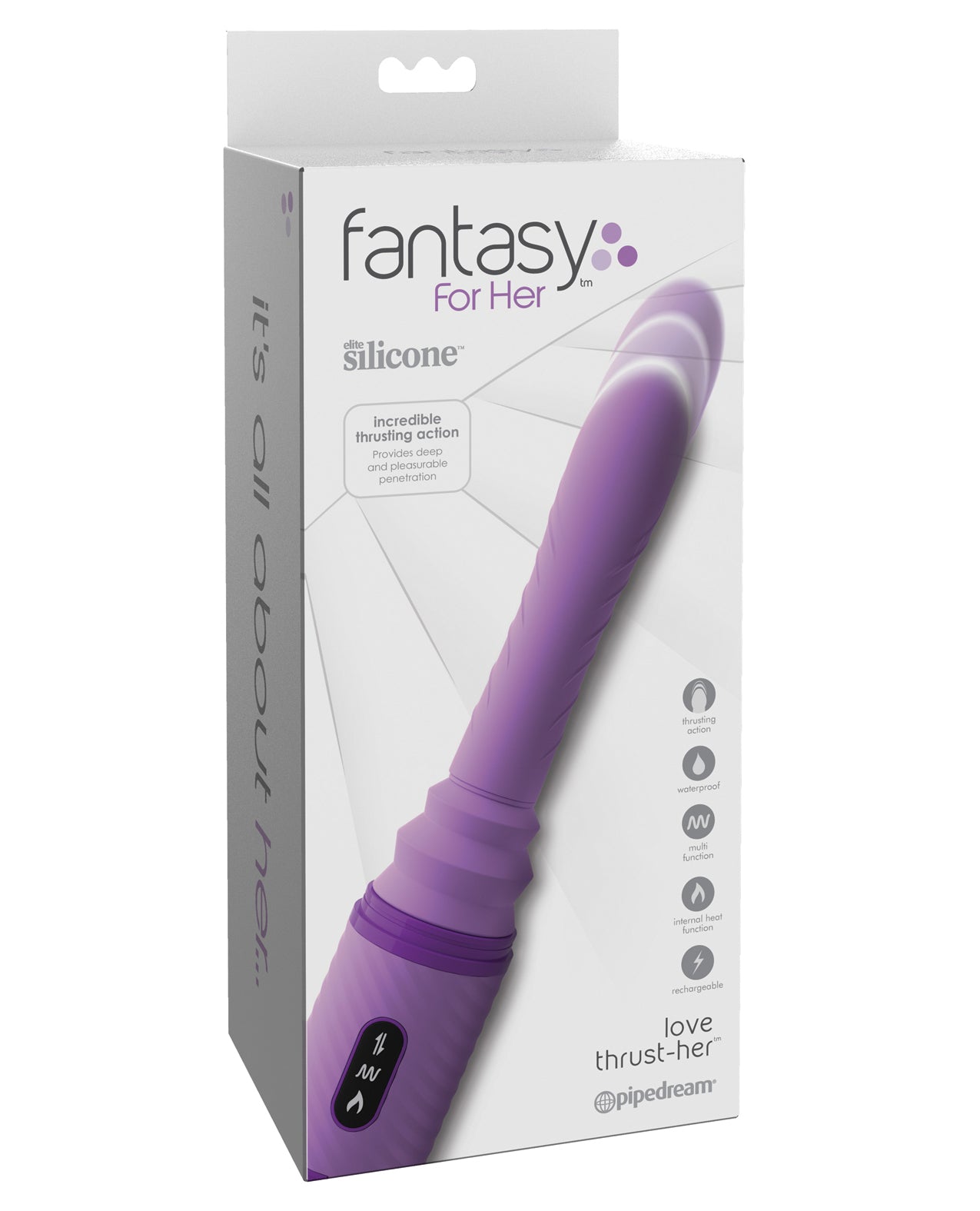 Pipedream Products 492612 Love Thrust Her, Purple Vibrating Massager