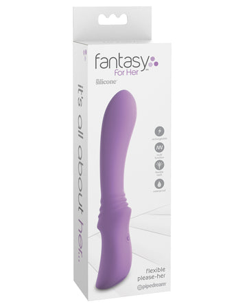 Pipedream Products 493912 Fantasy For Her Flexible Please-Her Vibrator, Purple