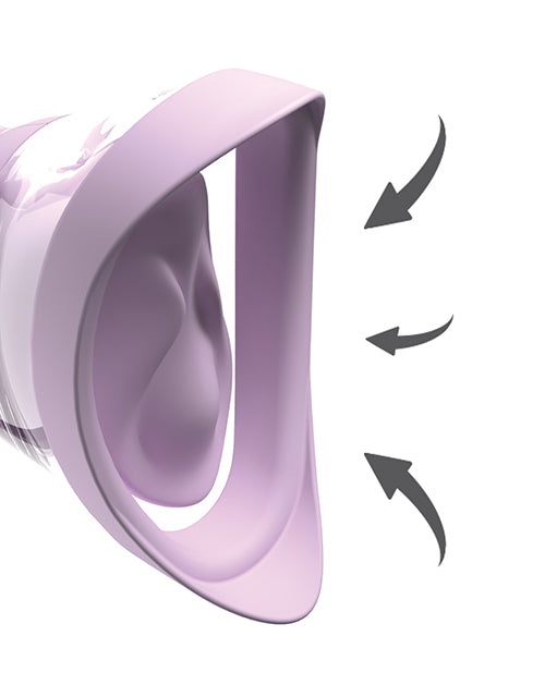 Pipedream Products Veloura Touch Pleasure Pump with Suction and Vibration, Purple