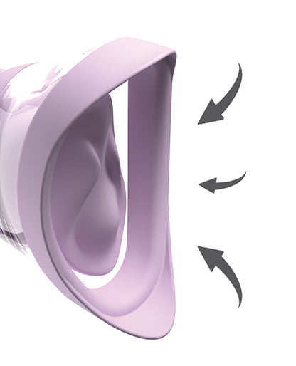 Pipedream Products Veloura Touch Pleasure Pump with Suction and Vibration, Purple