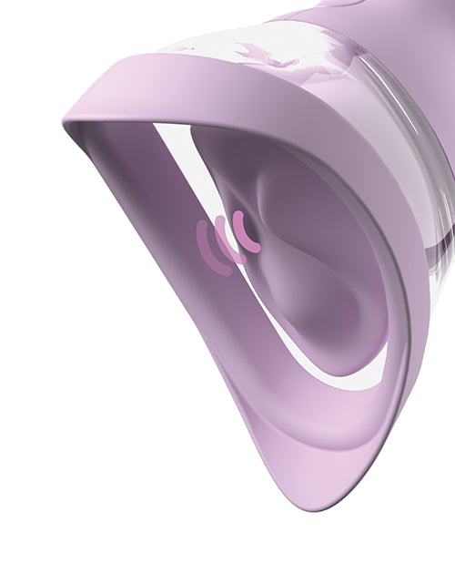 Pipedream Products Veloura Touch Pleasure Pump with Suction and Vibration, Purple