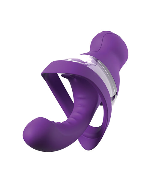 Pipedream Products Veloura Touch G-Spot Pleasure Pump with Suction and Vibration, Purple