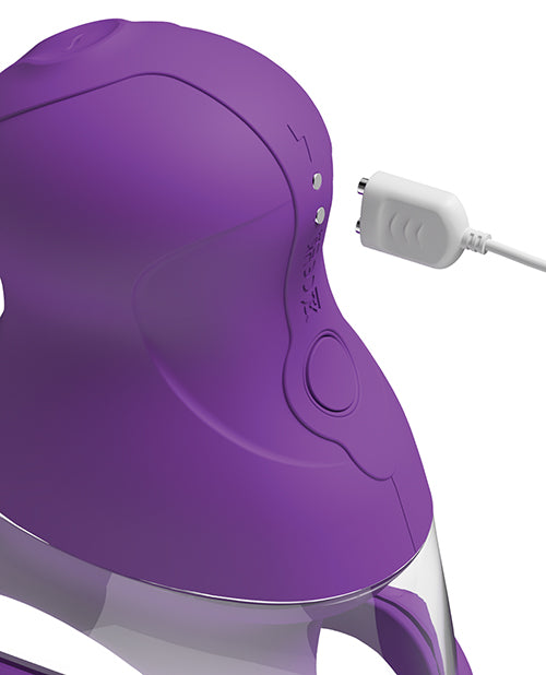 Pipedream Products Veloura Touch G-Spot Pleasure Pump with Suction and Vibration, Purple