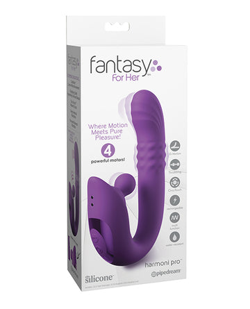 Pipedream Products PD4990-12 Harmoni Pro Vibrating Massager, Purple