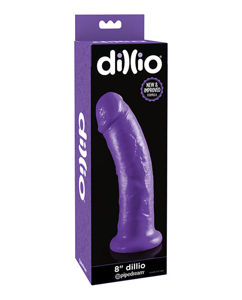 Pipedream Products 530812 Dillio 8" Dillio - Purple, 7.3" Insertable Length