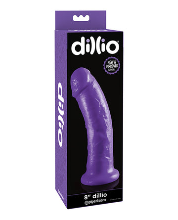 Pipedream Products 530812 Dillio 8" Dillio - Purple, 7.3" Insertable Length