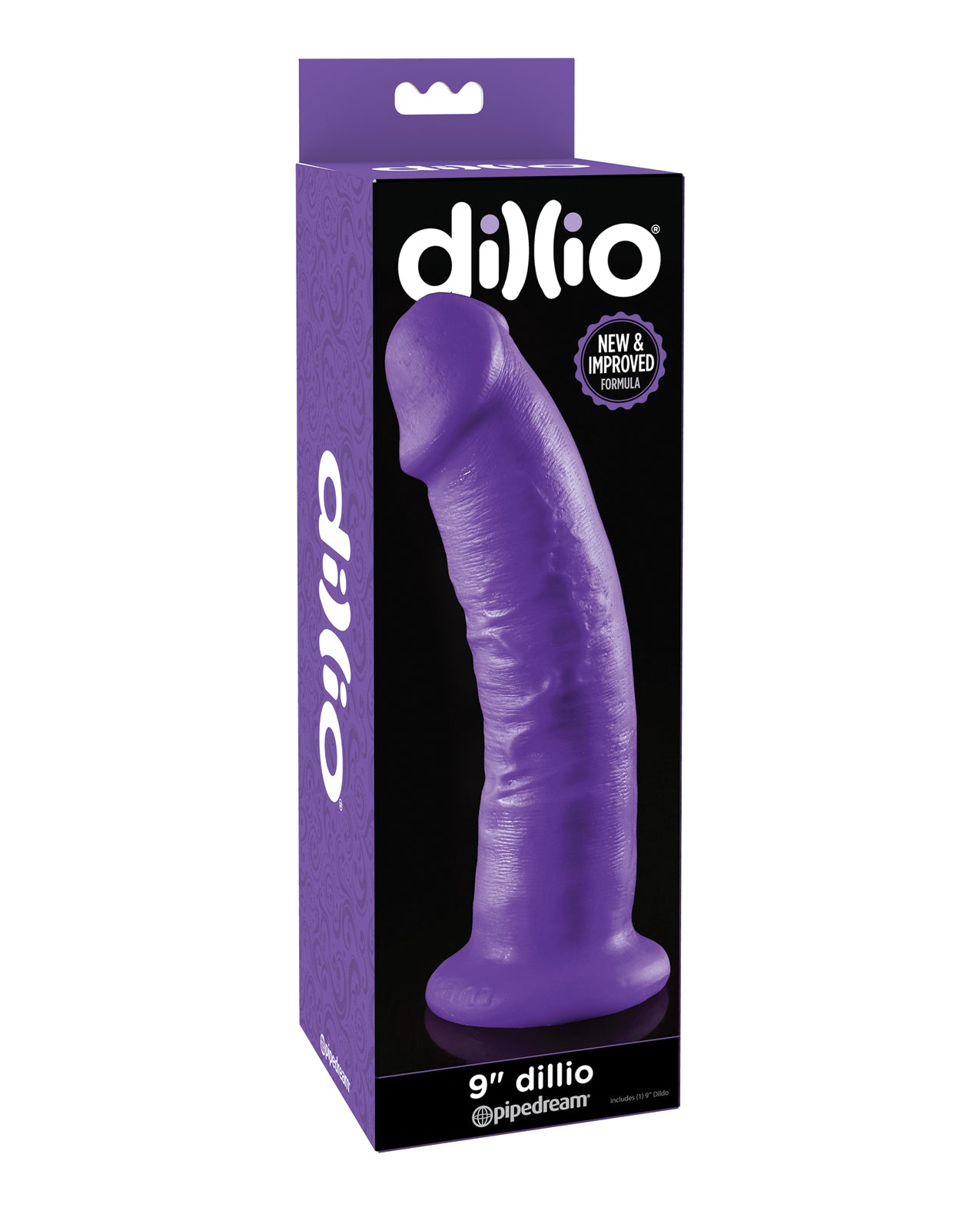 Pipedream Products 530912 Dillio Dildo, 9-Inch, Purple, Suction Cup Base