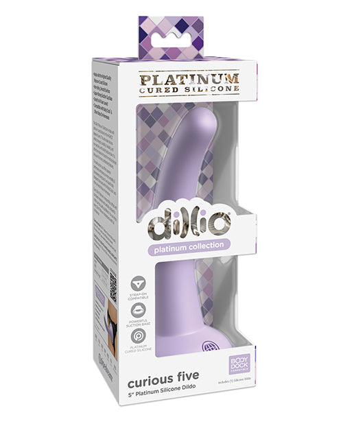 Pipedream Products Dillio Platinum 5-inch Silicone Dildo, Purple