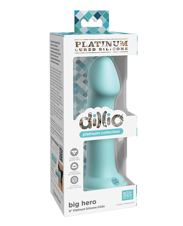 Pipedream Products 538514 Dillio Platinum 6" Big Hero Dildo, Teal