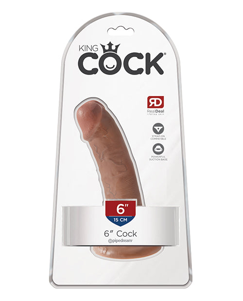 Pipedream Products 550122 King Cock 6" Vibrating Dildo, Tan