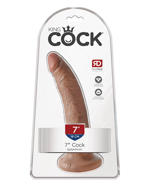 Pipedream Products 550222 King Cock 7" Dildo, Tan, Vibrating