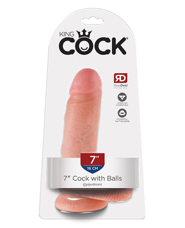 Pipedream Products 550621 King Realistic Vibrating Dildo, 7-Inch