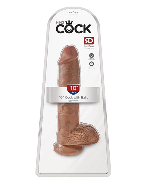 Pipedream Products 550922 King Cock w/ Balls, Tan, 10", Vibrating