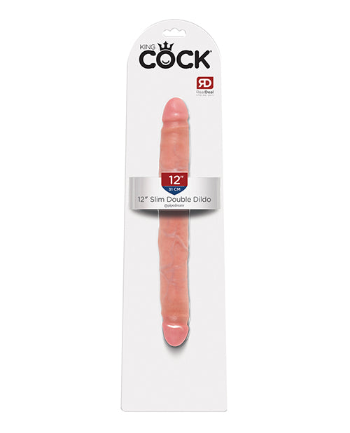 Pipedream Products 551621 King Cock 12" Slim Double, Ivory PVC