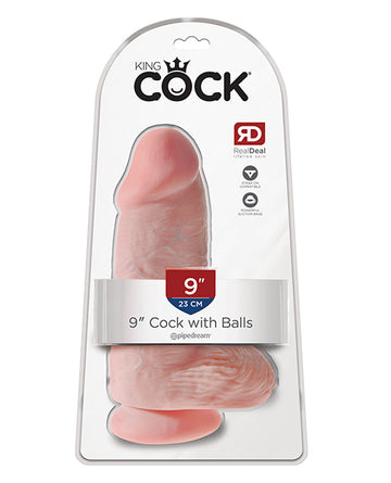 Pipedream Products King Cock 9" Chubby Dildo, Flesh