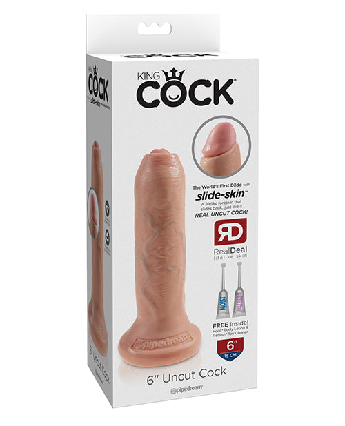 Pipedream Products 556021 King Cock Dildo, 6.5" L, PVC, Ivory