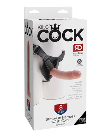 Pipedream Products 562321 King Cock Strap-On Harness w/ 8-Inch Cock
