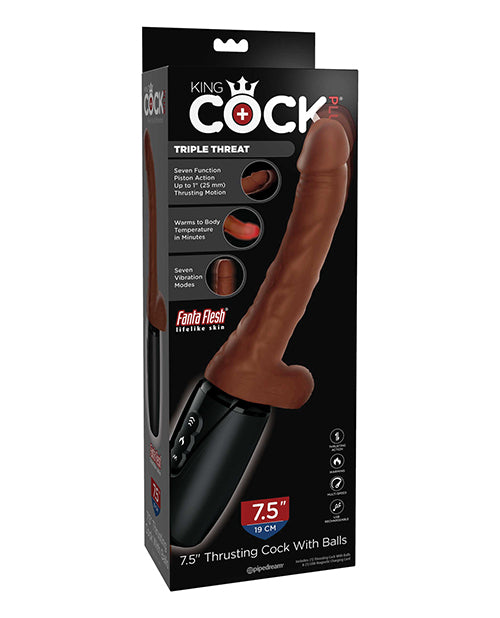 Pipedream Products 572829 King Cock Plus 7.5" Triple Threat Dong