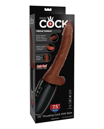 Pipedream Products 572829 King Cock Plus 7.5" Triple Threat Dong