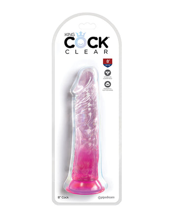 Pipedream Products PD5757-11 King Cock Clear 8" Cock, Pink, TPE