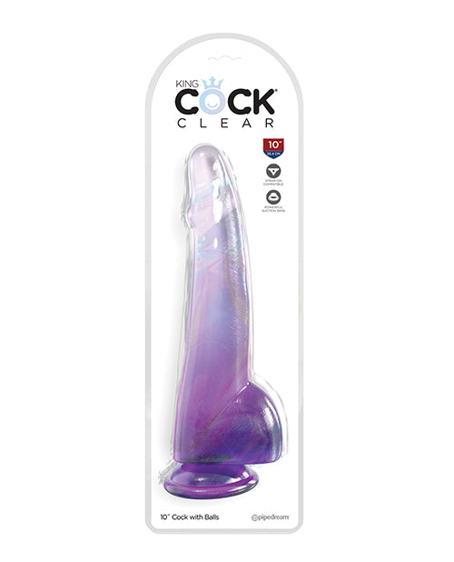 Pipedream Products PD5761-12 King Cock 10" Cock w/Balls, Purple TPE
