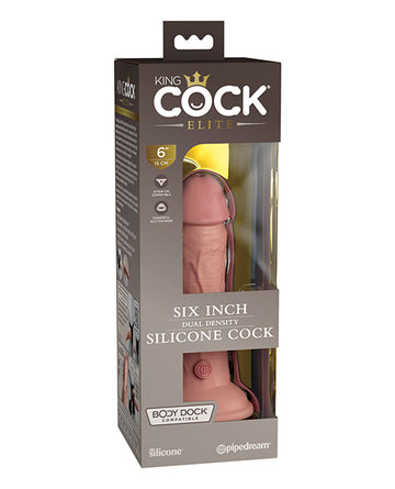 Pipedream Products 577021 King Cock Elite 6" Dual Density Silicone Dildo