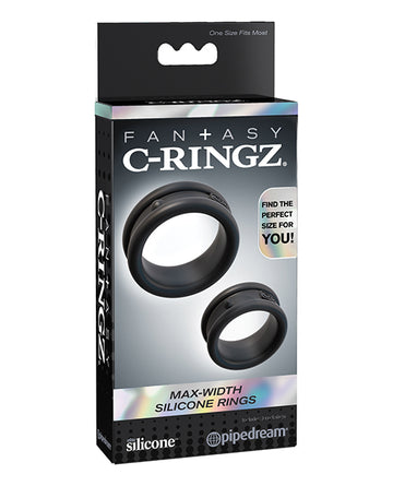 Pipedream Products 590523 Fantasy C-Ringz Max Width Silicone Rings, 2 Rings
