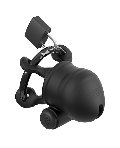 Pipedream Products ControlCore Trainer Remote-Controlled Vibrating C-Ringz — Black