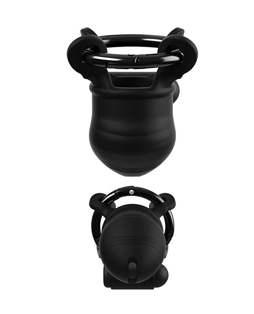 Pipedream Products ControlCore Trainer Remote-Controlled Vibrating C-Ringz — Black