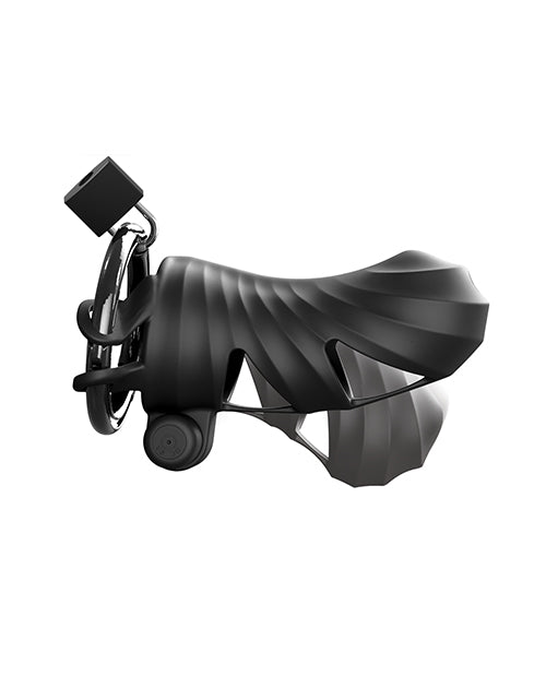 Pipedream Products Fantasy C-Ringz ControlCore Harness Remote-Controlled Vibrating Cage, Black