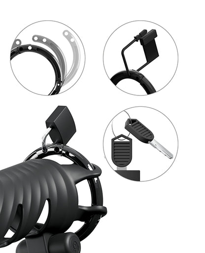Pipedream Products Fantasy C-Ringz ControlCore Harness Remote-Controlled Vibrating Cage, Black