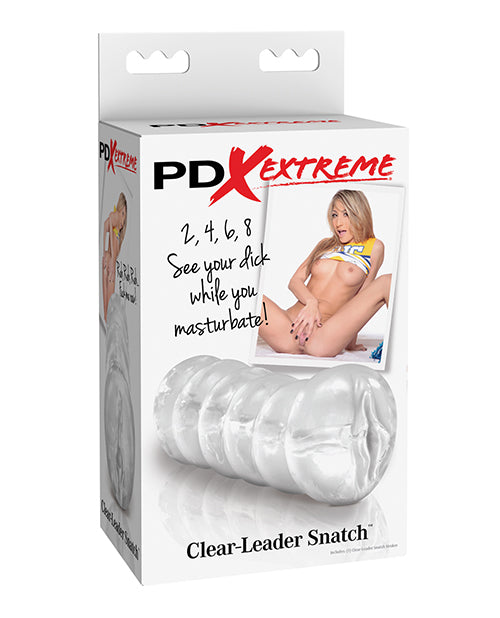 PDX Brands RD229 Extreme Clear-Leader Snatch, Vibrating, Clear, 6" Length