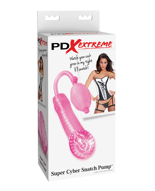 PDX Brands RD239 Super Cyber Snatch Pussy, Pink Silicone Pleasure Pump