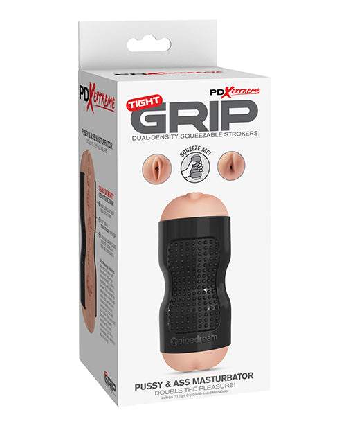 Pipedream Extreme Toyz Tight Grip Dual Density Squeezable Stroker, Ivory