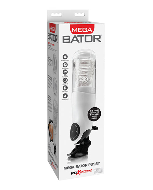 PDX Brands RD 297 Mega Bator Rechargeable Strokers, USB, TPE, Vibrating