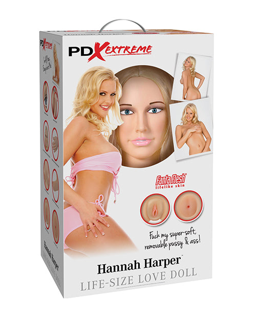 PDX Brands RD 300 Hanna Harper Life-Size Inflatable Doll, Silicone/TPR