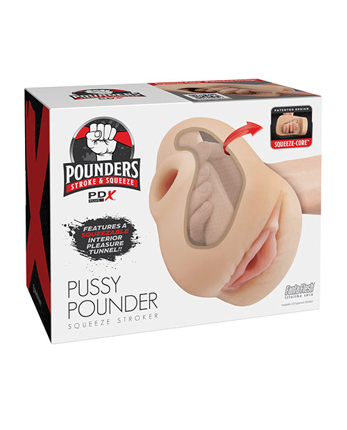 PDX Brands RD435-21 Pussy Pounder Squeeze Stroker, Thermoplastic Rubber