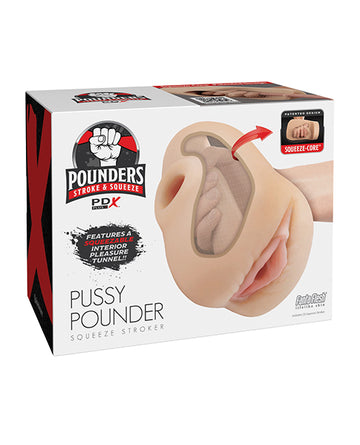 PDX Brands RD435-21 Pussy Pounder Squeeze Stroker, Thermoplastic Rubber