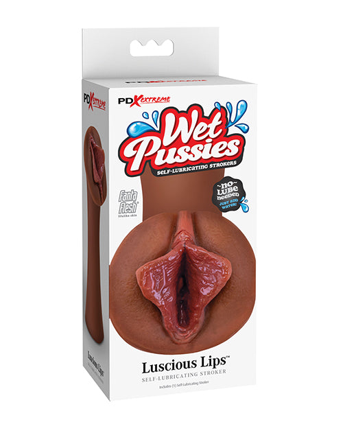 PDX Brands Wet Pussies Luscious Lips Stroker – Water-Activated TPE