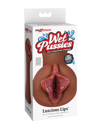PDX Brands Wet Pussies Luscious Lips Stroker – Water-Activated TPE