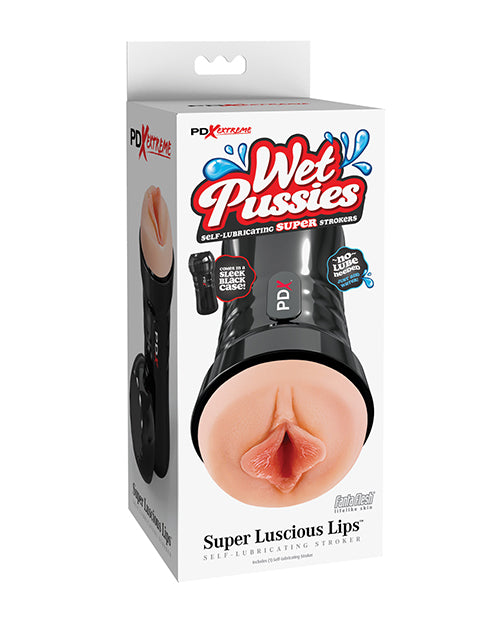 PDX Brands RD44021 Wet Pussies Super Luscious Lips Stroker, Ivory, TPR