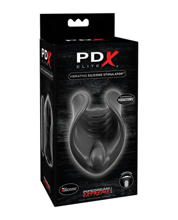 PDX Brands RD500 Extreme Elite Vibrating Silicone Stimulator, Black